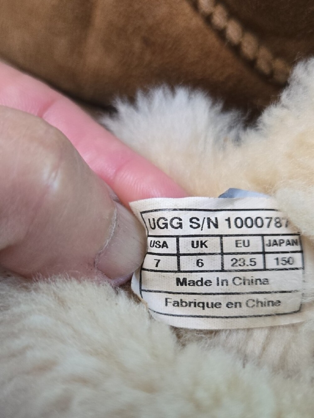 UGG Chestnut Suede Shearling Cuff Toddler Boots - Picture 6 of 8